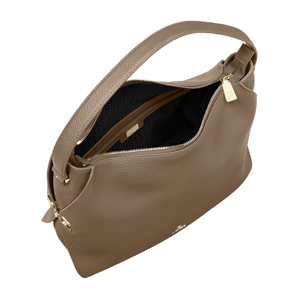 Taupe best sale hobo handbag